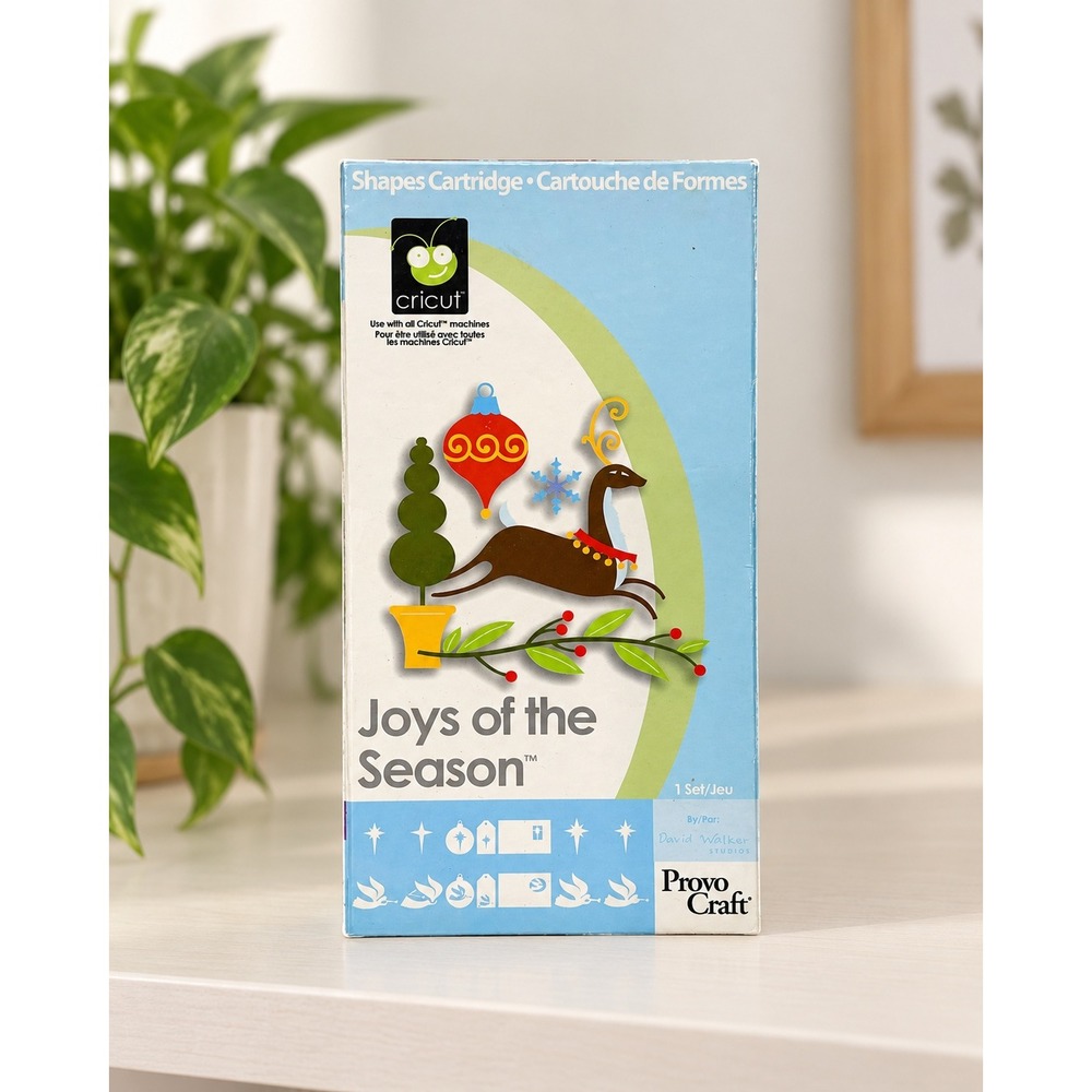 Cricut Joys of the Season Shapes Cartridge Provo Craft Retired Christmas Craft